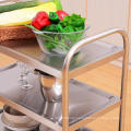 Round Tube Room Service Food Transport Cart Trolley